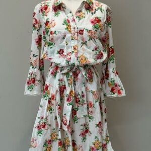 Elegant Floral Long Sleeve Dress